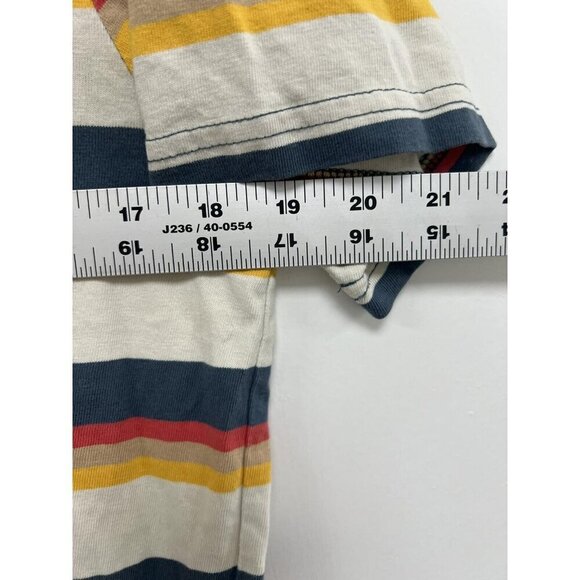 Roark Mens Multicolor Striped Cotton Short Sleeve Polo Shirt Size Small - Picture 3 of 7